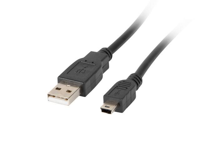 Kabel Lanberg CA-USBK-10CC-0018-BK (USB 2.0 M - Mi