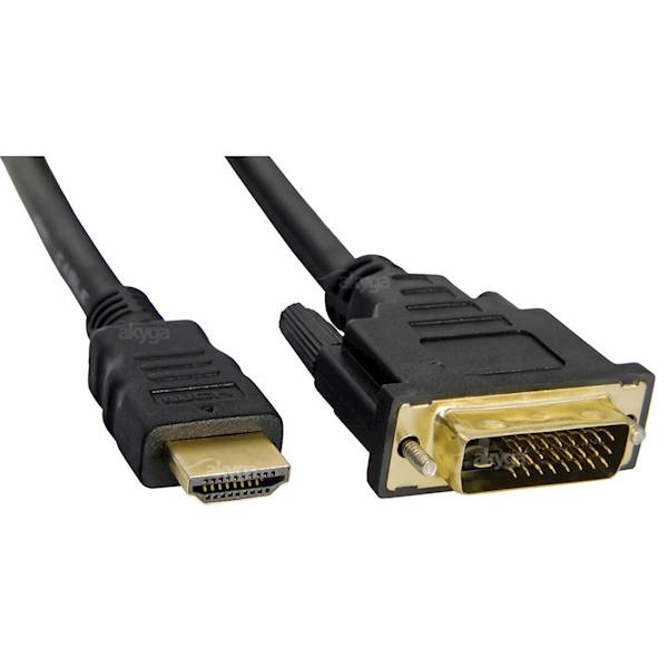 Kabel Akyga AK-AV AK-AV-11 (DVI-D M - HDMI M; 1,8m