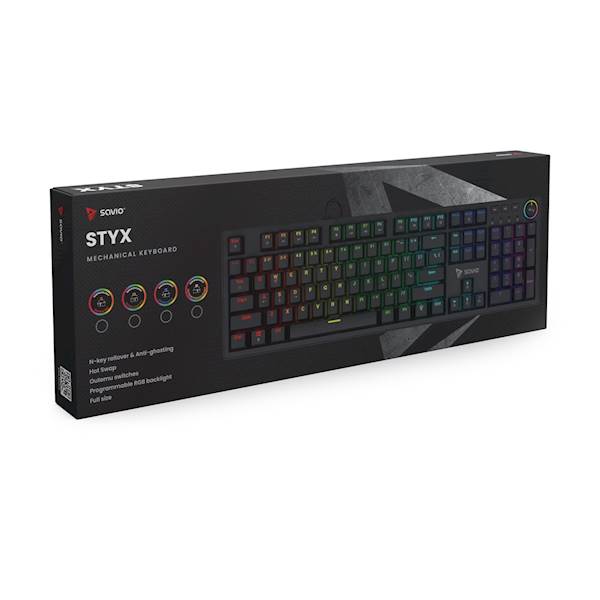 SAVIO KLAWIATURA MECHANICZNA STYX OUTEMU BLUE, HOT