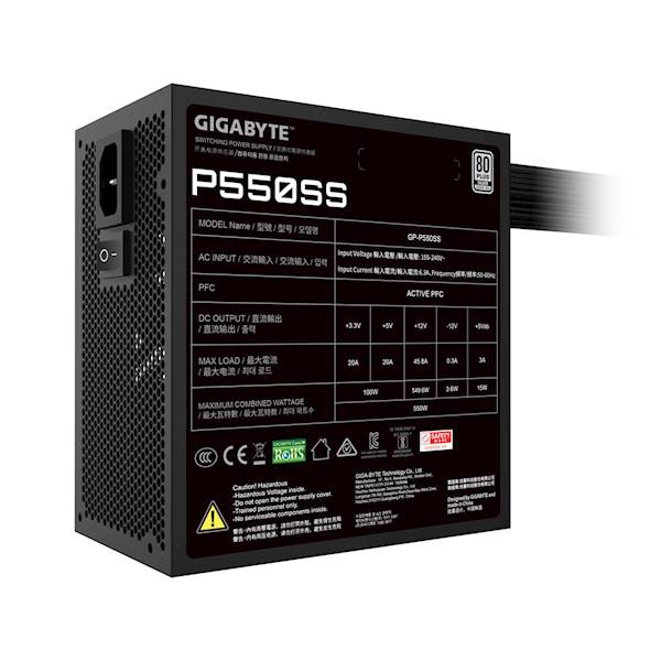 Zasilacz Gigabyte P550SS 550W