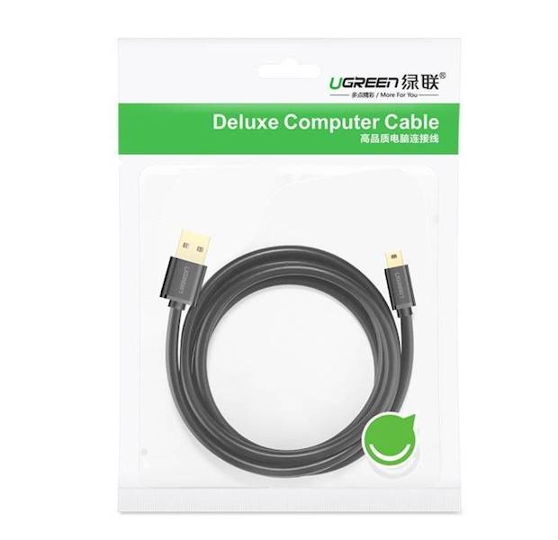 Ugreen kabel USB - mini USB 3m US132 (czarny)