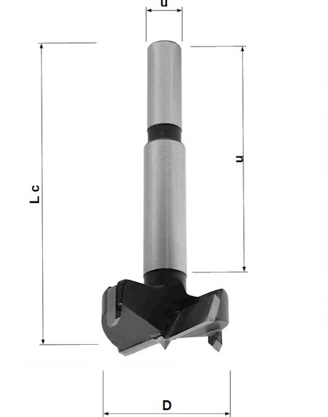 Wiertło puszkowe HW D=25 Lc=90 u=10x60 IGM