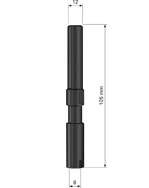 Przedłużka trzpienia D=16 D1=8 d=12  Lc=10 