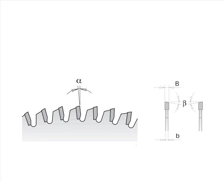 Piła D=305 B=2,8 b=1,8 d=30 z=54 HW -5°Neg CMT