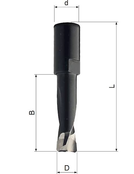 Frez trzp. Domino D=5 B=20 d=M6x075 L=49 z=2 CMT
