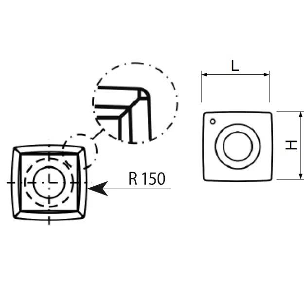 Płytka HM L=15 H=15 B=2,5 R150/R0,5 
