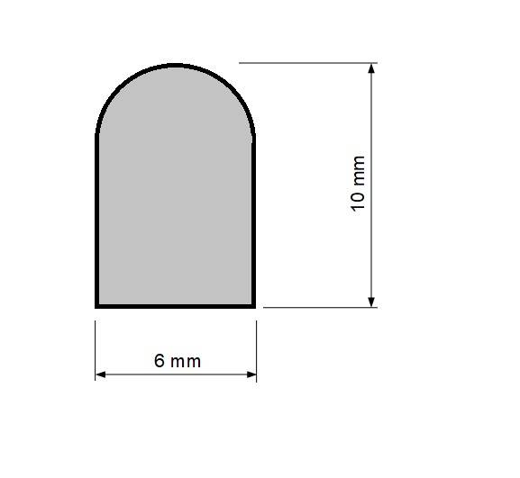 Profil gumowy EPDM 6x10 