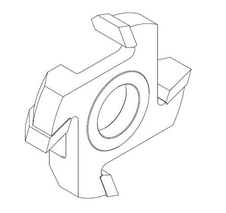 Frez boczny 6200B D=152 B=53 d=40 z=4 HSS P