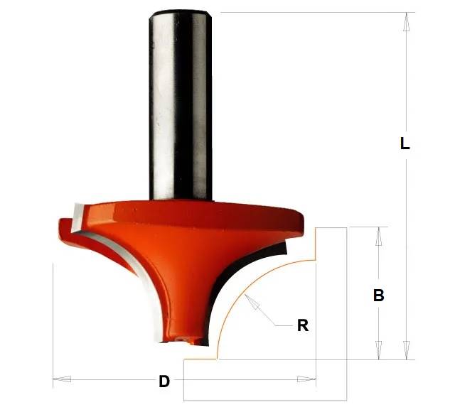 Frez trzp. R=6 D=23 B=12 d=12 L=43,8 z=2 CMT
