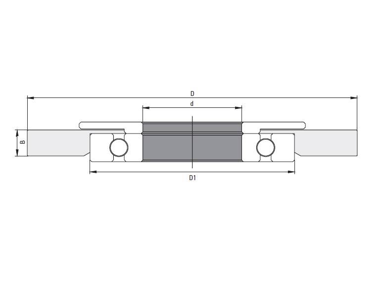 Pierścień kopiujący D=105 D1=62 d=30 B=16mm 