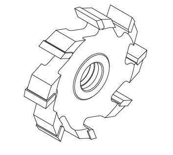 Frez nasadzany 3110 D=200 B=10 d=30 z=8.0 HM Faba