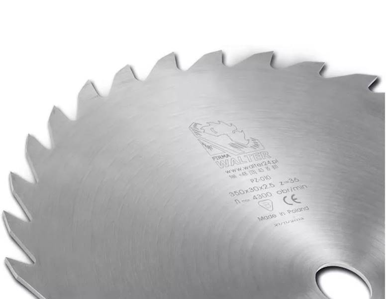 Piła zwykła D=350 B=3,0 d=30 z=36 RO PZ-010 Walter