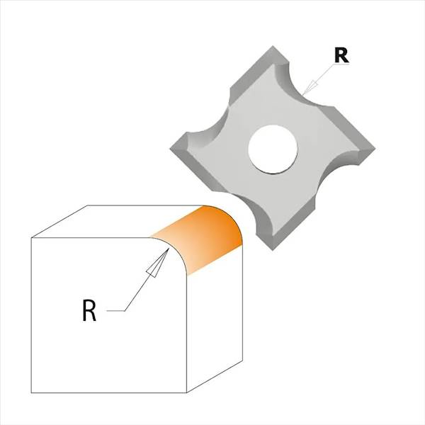 Głowica trzpieniowa R3 D=27 B=3 L=57,5 d=8 z2 IGM