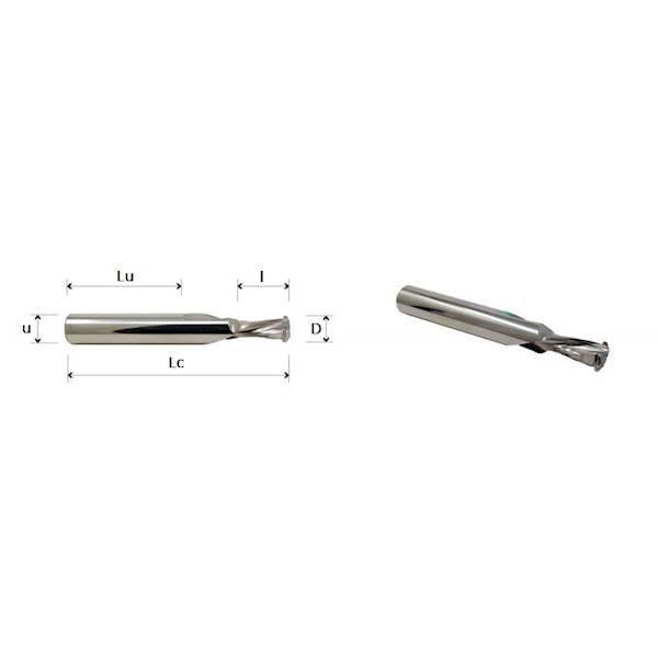 Frez trzp. Lamello P-syst  D=10 l=18 u=12 Lc78 z=2