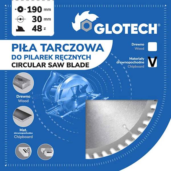 PIŁA D=184 B=2,7 b=1,6 d=30/20 z=44 GA Glotech