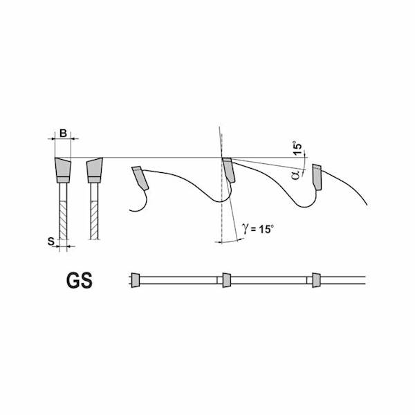 PIŁA D=210 B=2,2 b=1,4 d=30/20 z=44 GS Glotech