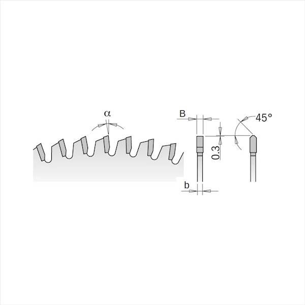 PIŁA D=250 B=3,2 b=2,6 d=30 z=60 GA Faba PI-530
