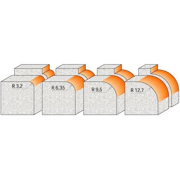 Frez trzp.ŁDerlin R=3,2 D=18,7 B=12,7 d=6 z=2