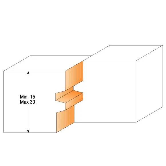 Frez trzp. profilowy D=44,4 B=32 d=12 z=2 P CMT