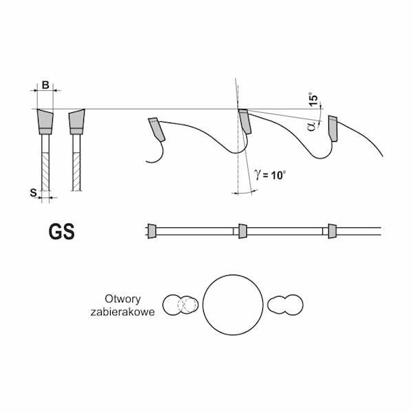PIŁA D=250 B=3,2 b=2,2 d=30 z=48 GS Glotech