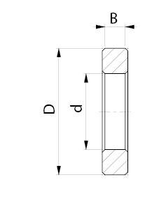Pierścień dystansowy D=50 d=30 B=10