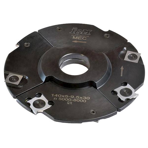 Głowica regulowana D=160 B=4-7,5 d=30 z=4+4  IGM