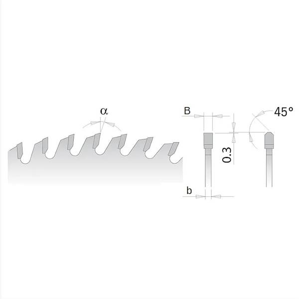 PIŁA D=350 B=3,5 b=2,5 d=30 z=108 LU3D Freud