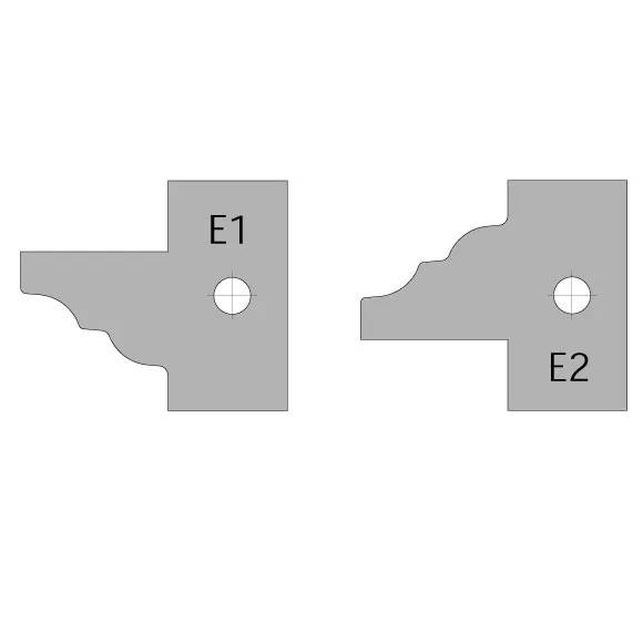 Płytka do głowicy 694.015.30 para E2 40x24,5x2