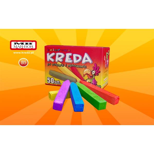 KREDA KOLOR DUŻA B5 / 50SZT
