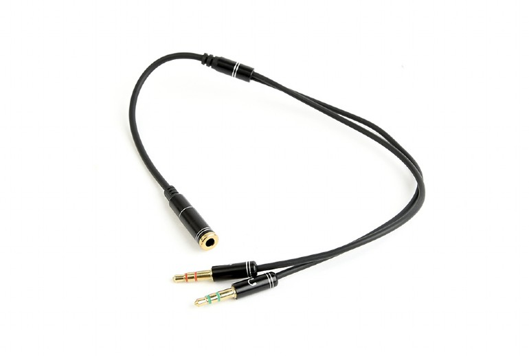 Kabel GEMBIRD CCA-418M (Mini Jack x2 M - 4-Pin, Ja