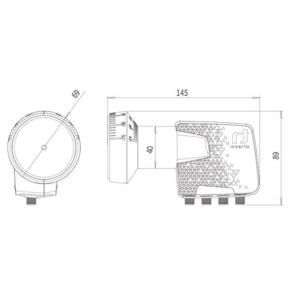 Konwerter Quattro do Multiswitch inverto Premium QTL-410 premium