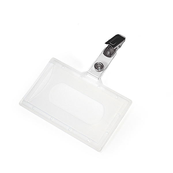 Holder z klipsem plastikowym 90x56