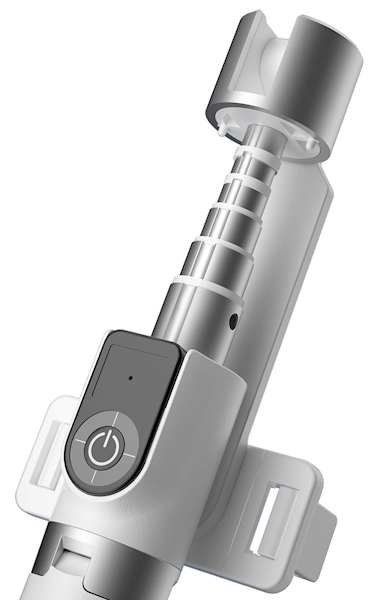 Selfie stick / kijek teleskopowy ze statywem Dudao F18W - biały