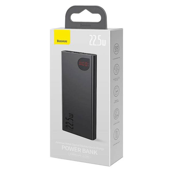 Baseus Adaman Metal 10000mAh 22.5W czarny