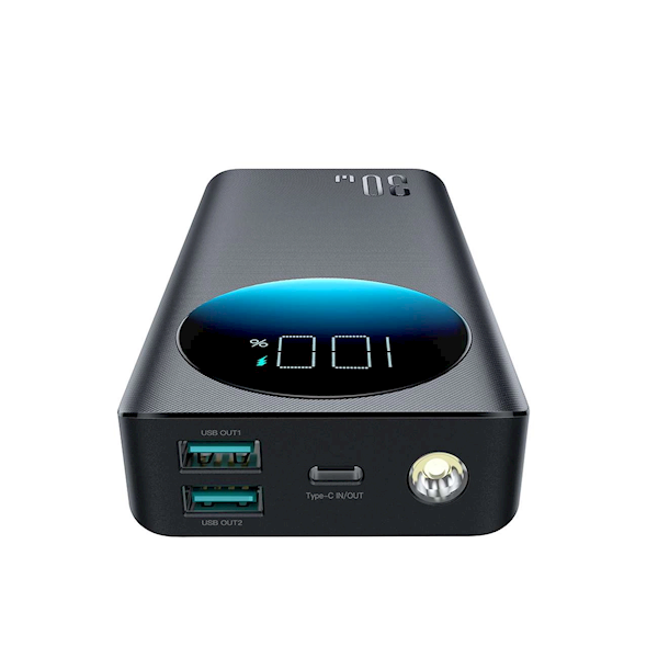 Powerbank Joyroom JR-PBF03 30W 30000mAh + kabel USB-A - USB-C 0.25m - czarny 1
