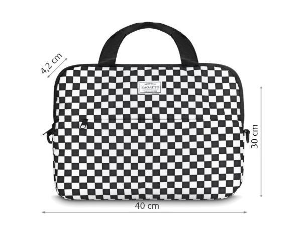 Torba na laptopa z motywem szachownicy 15,6” ZG764