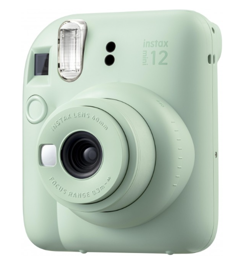 Aparat Instax Mini 12 zielony2 | Auto | Flash | Selfie | Makro | bez pakietu 10 klatek filmu