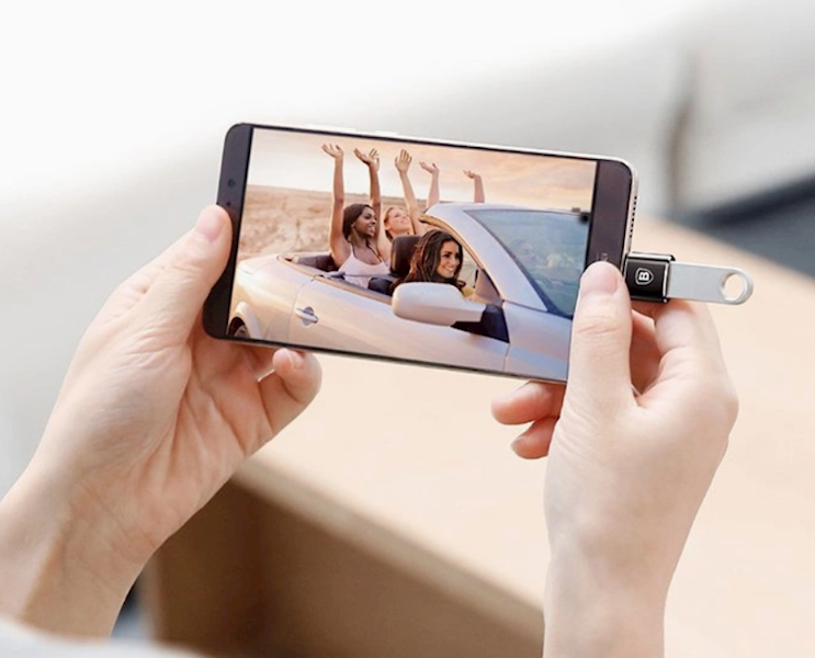 Adapter Baseus Mini przejściówka z USB-A na USB-C - czarny