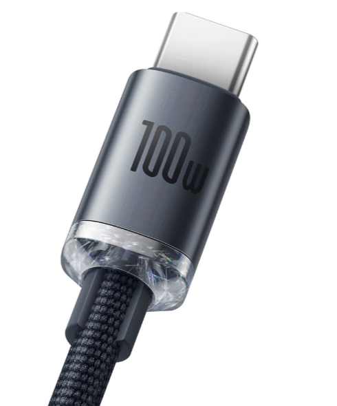 Baseus Crystal Shine Series Kabel USB-A do USB-C | 100W | 1.2m | Czarny