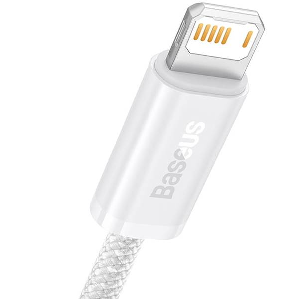 Dynamiczny kabel do transmisji danych USB na Lightning 2,4 A 2 m Biały