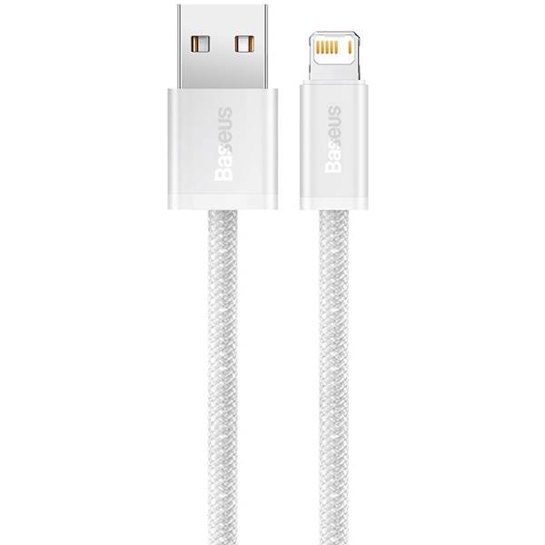 Dynamiczny kabel do transmisji danych USB na Lightning 2,4 A 2 m Biały