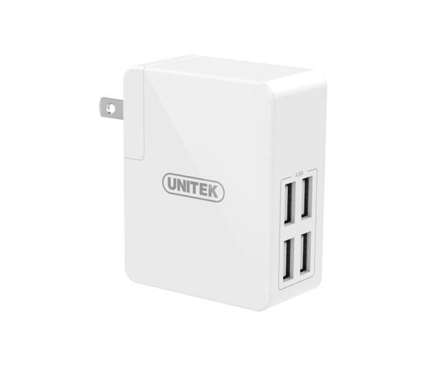 Unitek Y-PW10001 zasilacz sieciowy 4x USB EU/US/UK