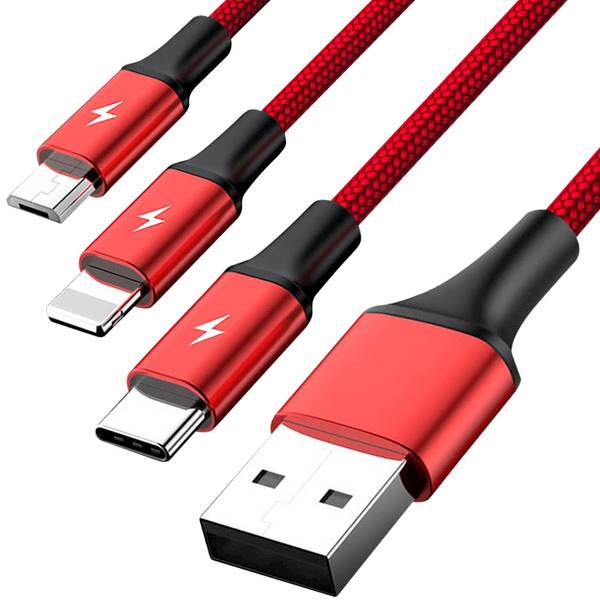 Unitek przewód ładujący USB A 3 w 1 C4049RD