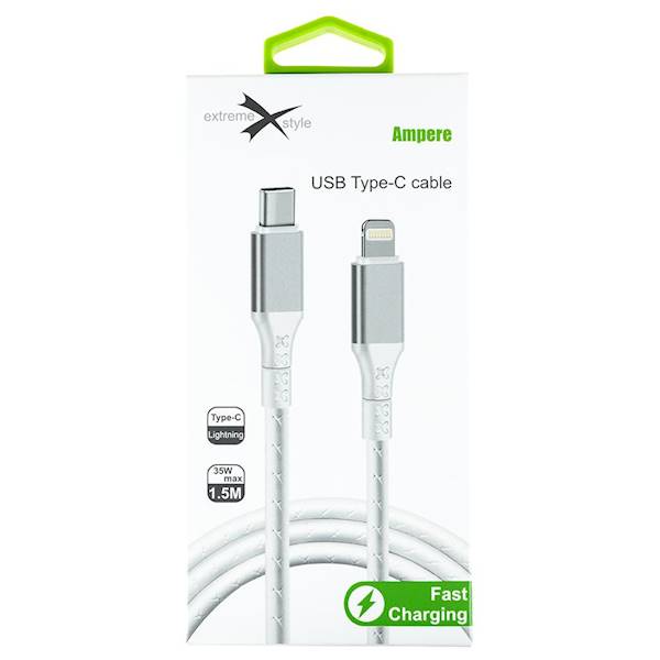 Kabel  Typ-C iPhone 1,5m Lighting biały kab000337