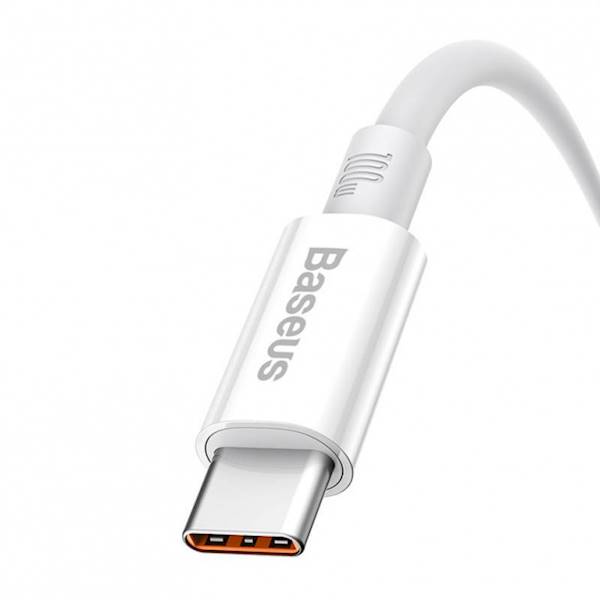 Kabel ładujący USB-A do C 100 W, 2 m, biały