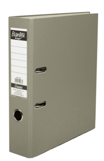 SEGREGATOR BANTEX BUDGET CLASSIC A4/7,5cm szary
