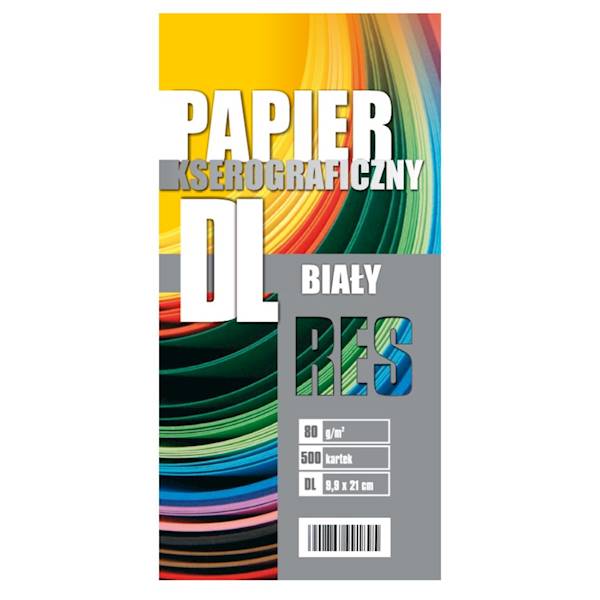Papier ksero 80g 500ark DL  recepta, faktura 99 x210