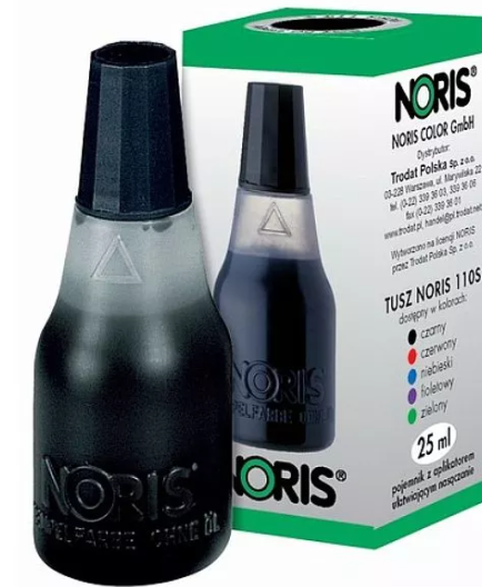 Tusz do pieczątek Noris 25ml czarny