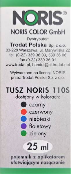 Tusz do pieczątek Noris 25ml czarny