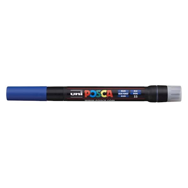 Marker Uni z farbą POSCA PCF-350 blue  pędzelek 33
